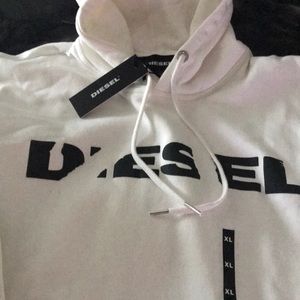Diesel white hoodie